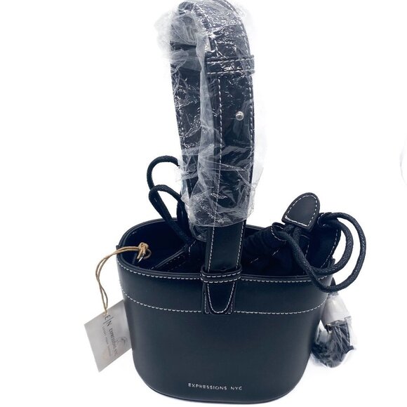 Expressions NYC Mini Bag 3 in 1 Crossbody NWT Black - Picture 1 of 7